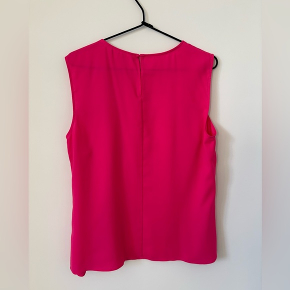 Boden Hot Pink Ruffle Sleeveless Blouse US 10 - Picture 3 of 5